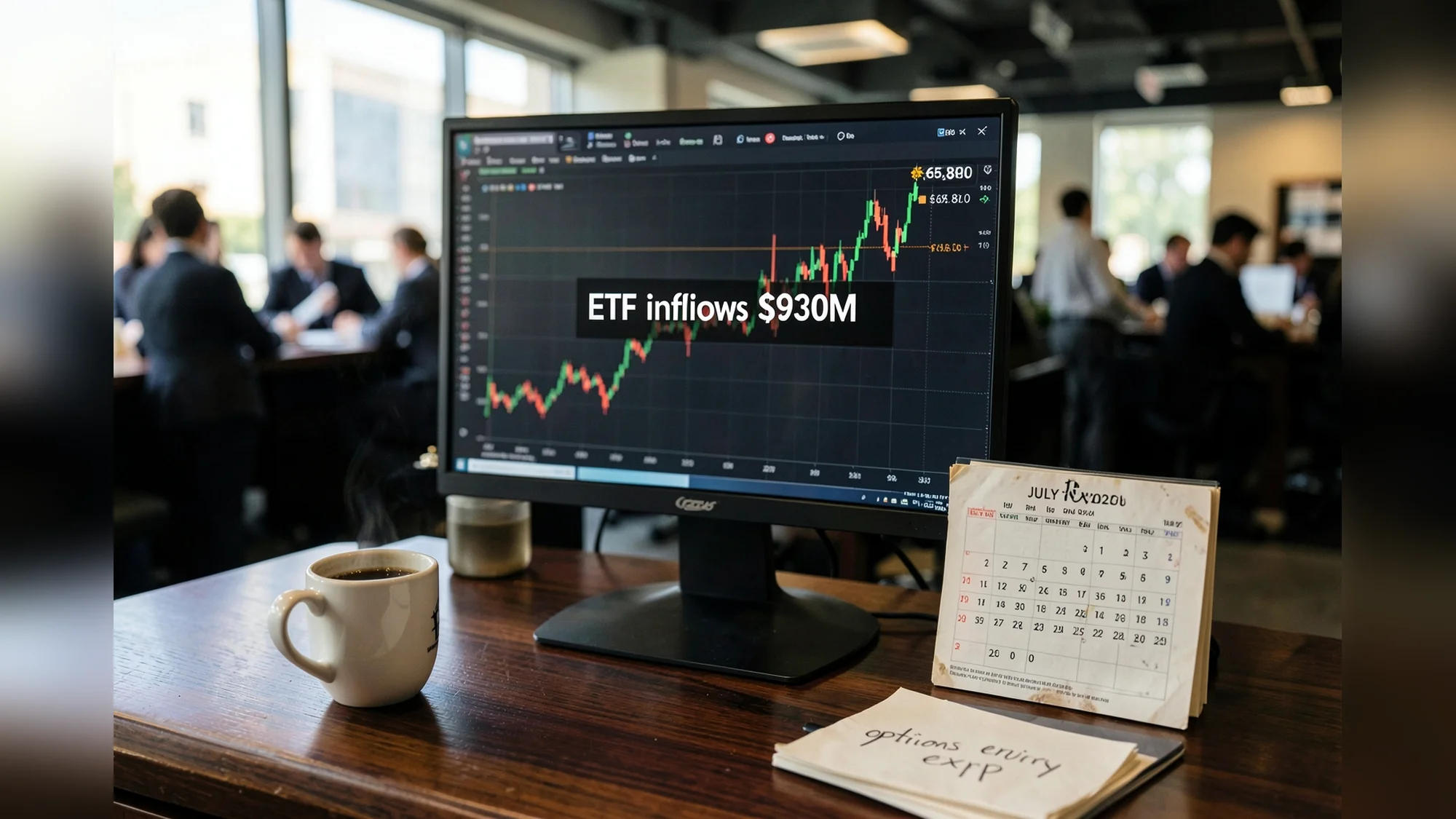 Bitcoin tilbake til $65,800 etter $930 mill. ETF-innskudd