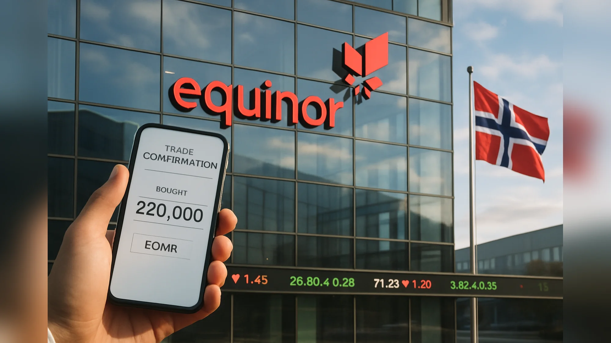 Equinor kjøper 220 000 egne aksjer og eier 0,61 prosent