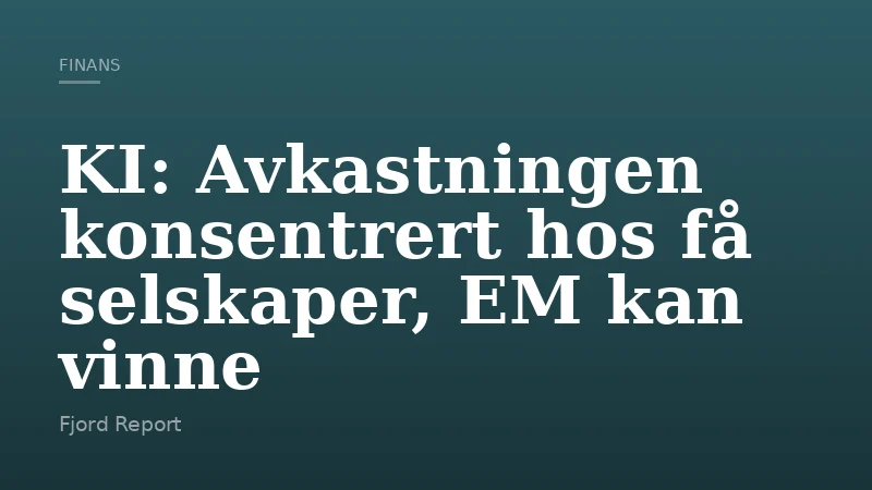 KI: Avkastningen konsentrert hos få selskaper, EM kan vinne