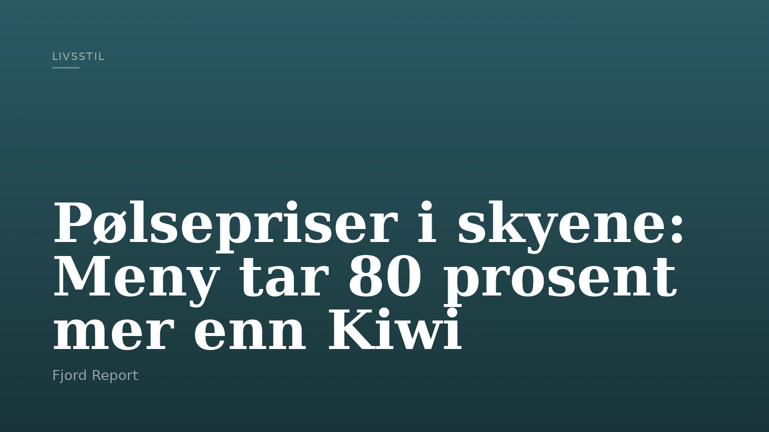 Pølsepriser i skyene: Meny tar 80 prosent mer enn Kiwi