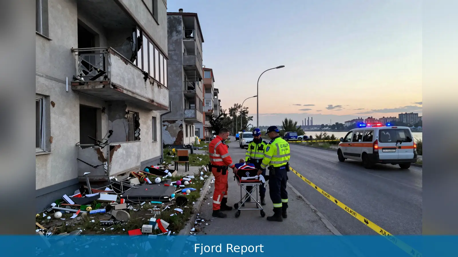 2 skadet da drone traff boligblokk i Romania