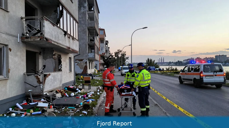 2 skadet da drone traff boligblokk i Romania