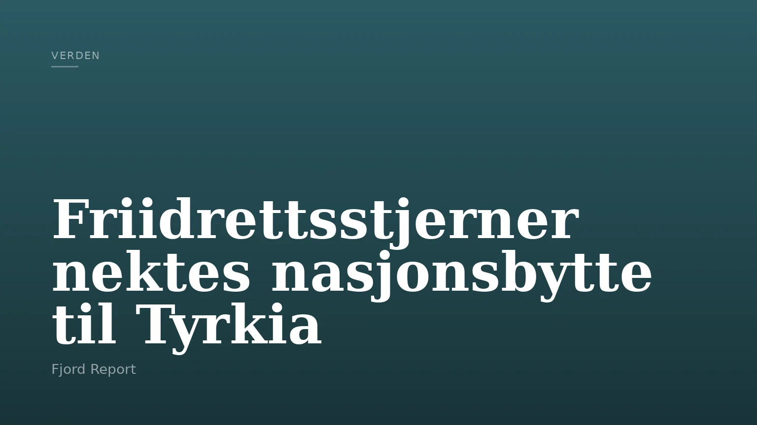 Friidrettsstjerner nektes nasjonsbytte til Tyrkia