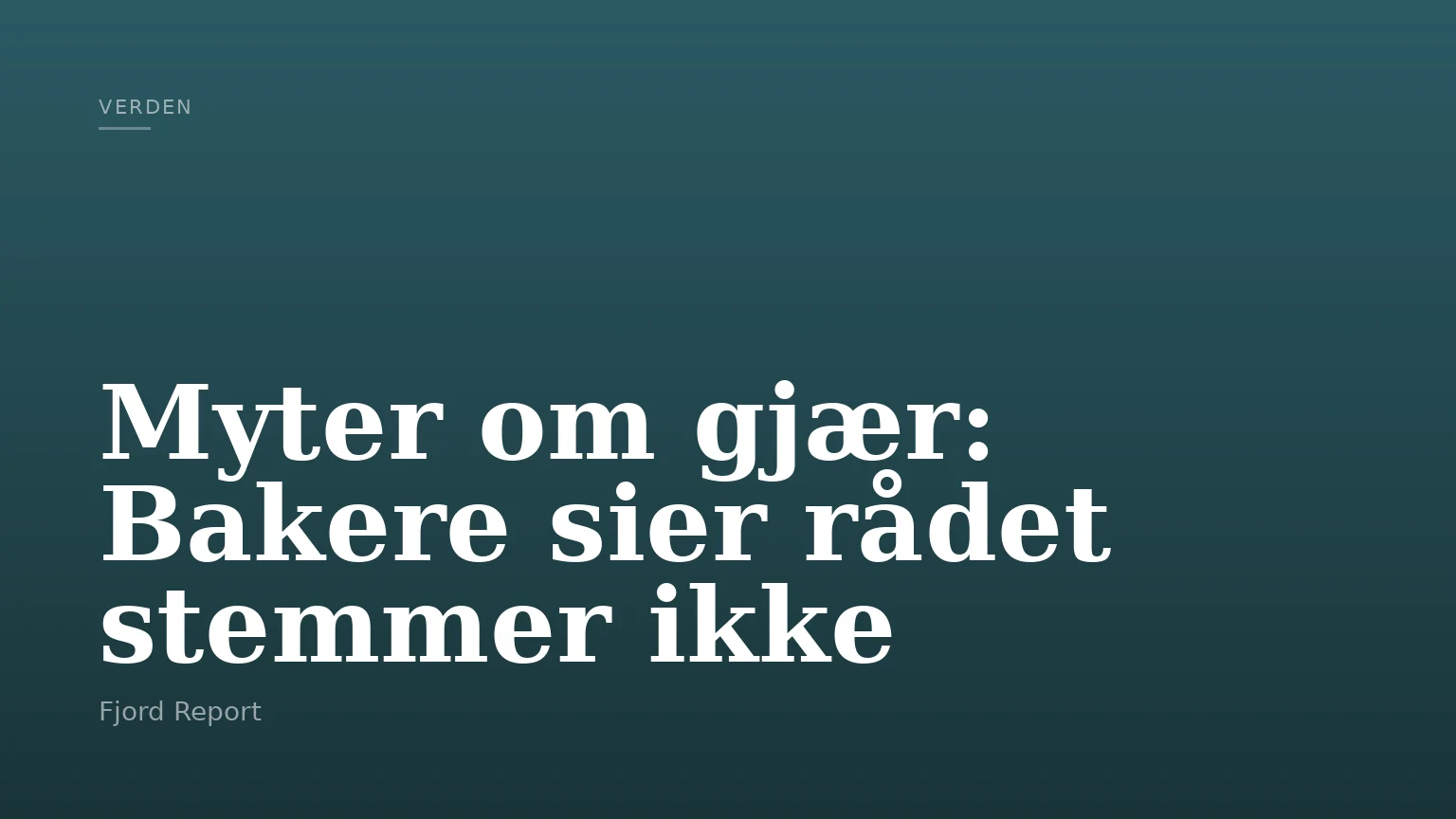 Myter om gjær: Bakere sier rådet stemmer ikke